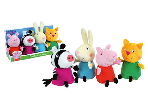 Set 4 Plusuri Jemini 17cm Peppa Pig Si Prietenii