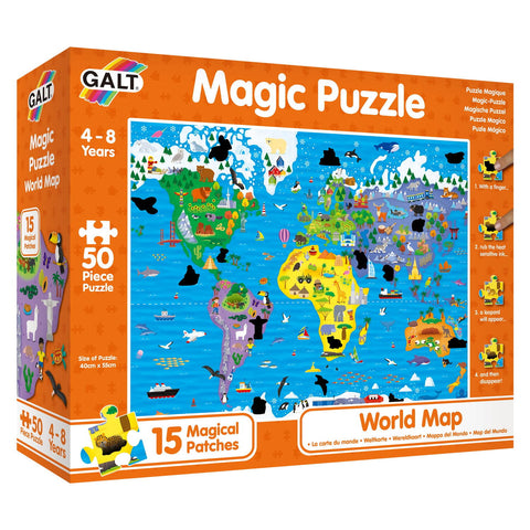 Magic Puzzle - Harta lumii (50 piese)