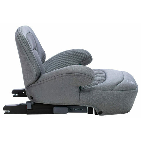 Inaltator auto, FreeOn, Cosmo Plus I-Size, Cu isofix, Cu spatar inaltat si cotiere, Potrivit pentru copiii intre 125 si 150 cm sau intre 25 si 36 Kg, Conform cu standardul european de securitate ECE R129, gri