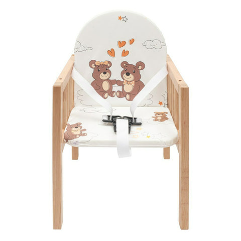 Scaun de masa, New Baby, 2 in 1, Din lemn, Inaltime 93 cm, Victory Natur