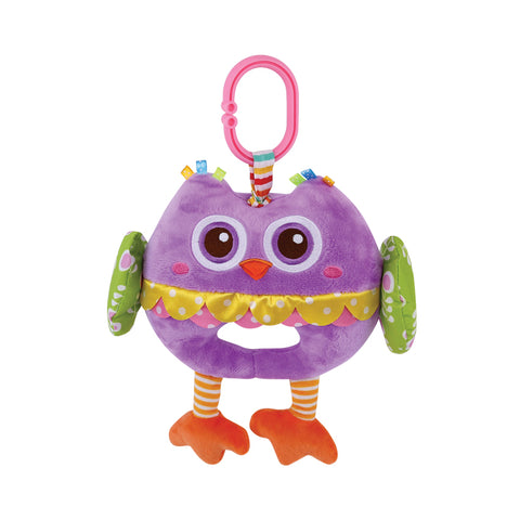 Jucarie muzicala din plus, 32 cm, Violet Owl