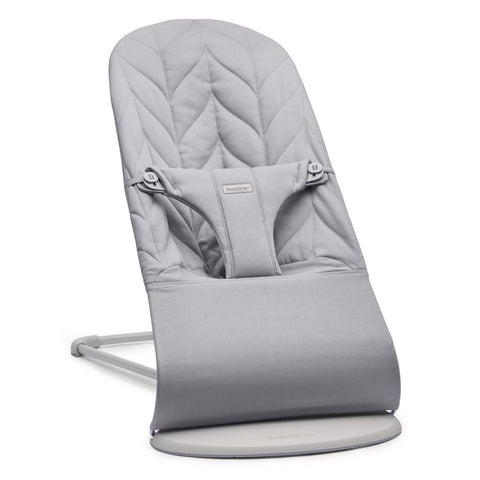 BabyBjorn - Balansoar Bliss Light Grey cu aspect delicat de petala, tesatura matlasata