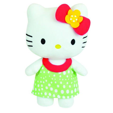 Jucarie Plus Jemini 20cm Hello Kitty - Rochita Verde