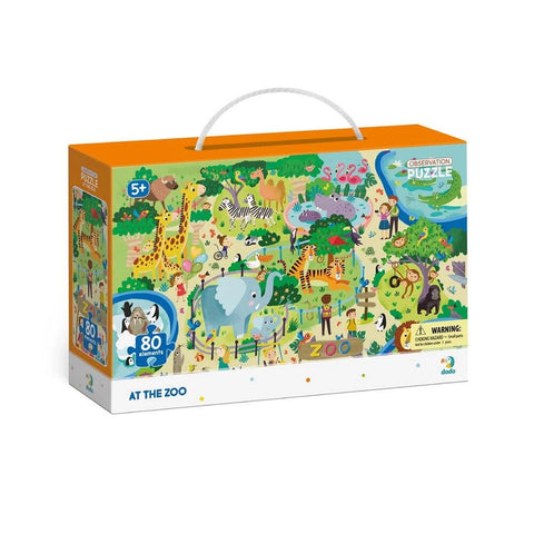 Puzzle - Animalute la ZOO (80 piese)