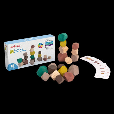 Joc educativ pentru dezvoltarea motricitatii Wood Stones