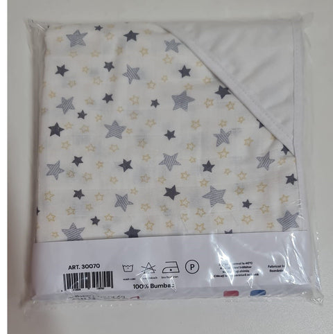 Prosop din muselina cu capison, 80x80 cm, pink Kreis design