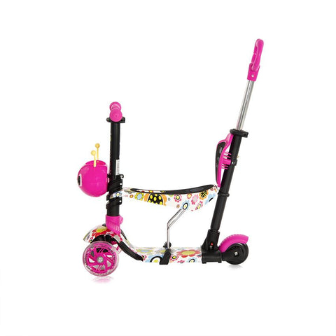 Trotineta pentru copii Smart Plus, Pink Flowers