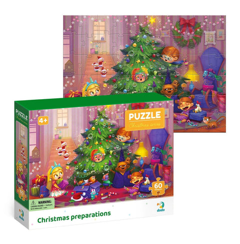 Puzzle - Pregătiri de Crăciun (60 piese)