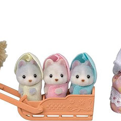 Figurine Sylvanian Families - Familia Cățelușilor Husky