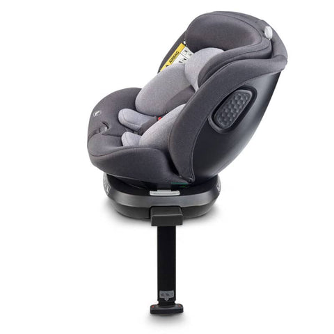 BabyGo - Scaun auto rotativ cu isofix, MOVE360 Grey, 40-150 cm, certificat R129