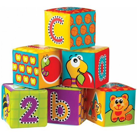 Set 6 cuburi noi pentru baie, Playgro